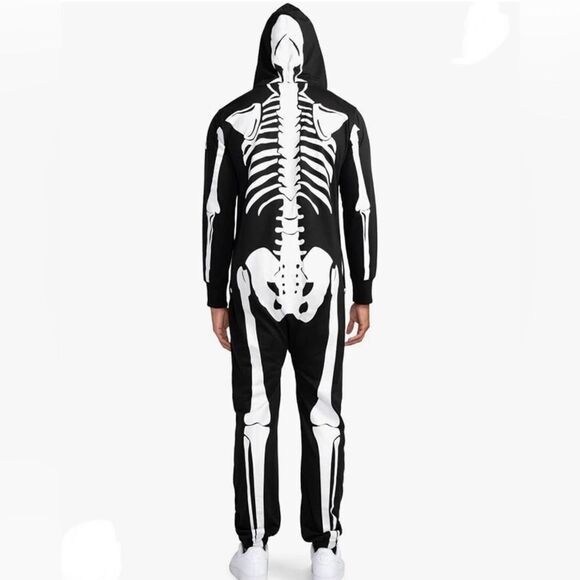 JACK SKELLINGTON ONE PIECE SKELETON COSTUME, Medium, by TIPSY ELV… - Picture 2 of 5